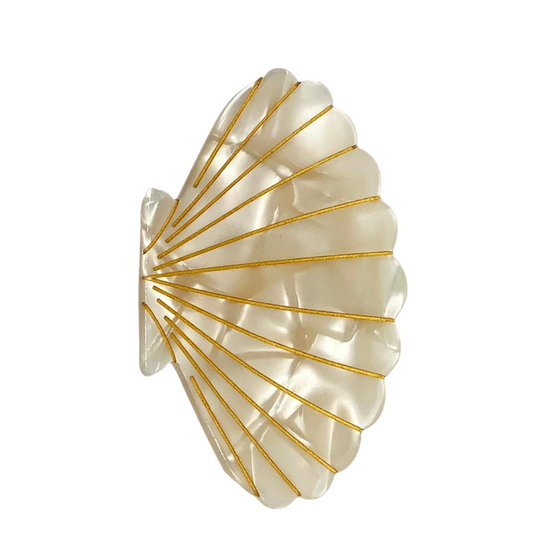 Sea Shell Hair Claw Ivory