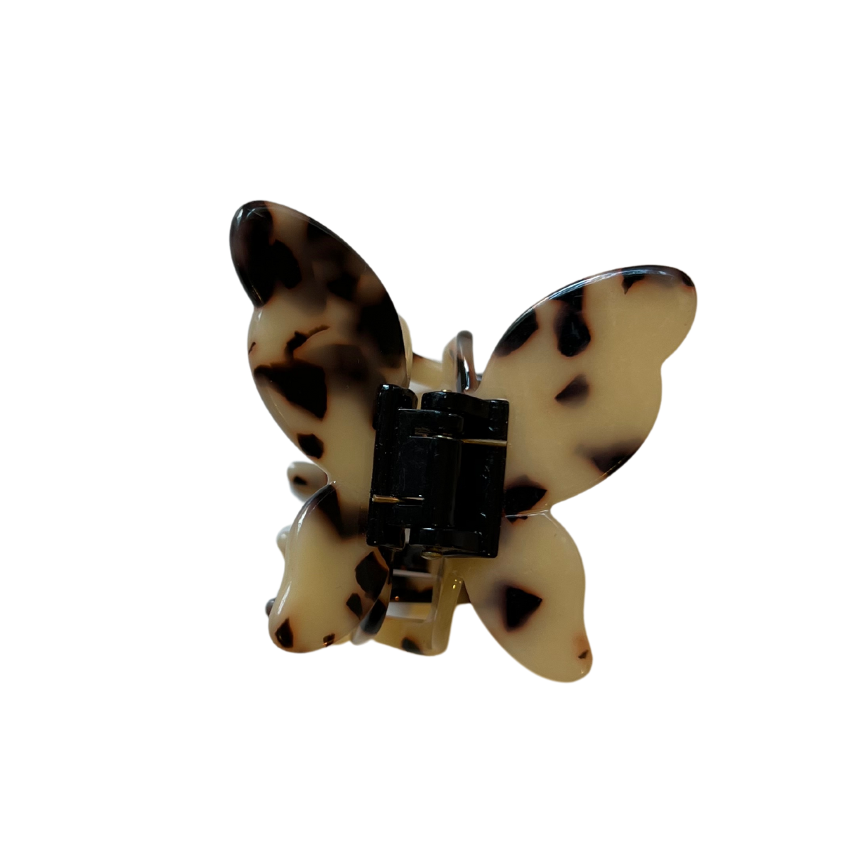 Ode Veza Butterfly Hair Claw Brown Ivory Spots